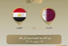 وزير الخارجية يتوجه إلى الدوحة