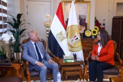 وزيرة التنمية تتابع مع محافظ القاهرة المشروعات التنموية والخدمية والموقف التنفيذي لتطوير بعض المناطق بالعاصمة. 