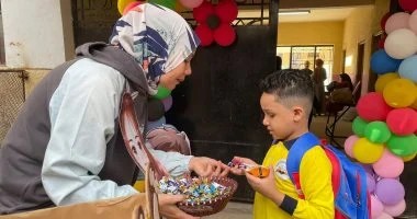 إستقبال حافل لتلاميذ ابتدائى فى الجيزة