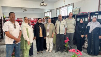 وفد رفيع المستوى من قيادات التعليم الفني قامت بزيارة مميزة في مدرسة العامرية التجارية بنات.