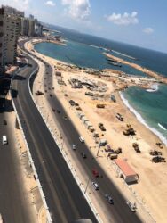 تشغيل تجريبي لكوبري محمد نجيب بكورنيش الإسكندرية