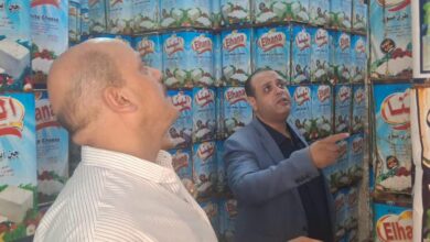 تموين شرق الإسكندرية تضبط ثلاجة حفظ مواد غذائية بدون ترخيص