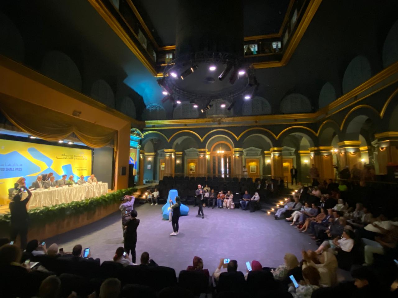 فاعليات المؤتمر الصحفى بينالي الإسكندرية بعد توقف 12 عامًا بمركز الإبداع