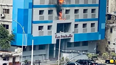 إخماد حريق مستشفى راقودة بالإسكندرية