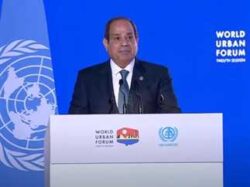 الرئيس السيسي كلمة مُسجلة بمناسبة إنعقاد النسخه الخامسه من منتدى أسوان للسلام 