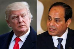 الرئيس السيسي أدعو الرئيس ترامب أن يحضر إلى مصر
