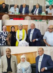وكيل وزارة الصحة يكرم " جلال زيدان " المدير المالي والإداري لسن المعاش .