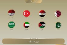 بيان مشترك لوزراء خارجية مصر، والأردن، والإمارات، وإندونيسيا، وباكستان، وتركيا، والسعودية، وقطر