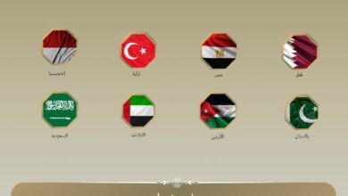بيان مشترك لوزراء خارجية مصر، والأردن، والإمارات، وإندونيسيا، وباكستان، وتركيا، والسعودية، وقطر