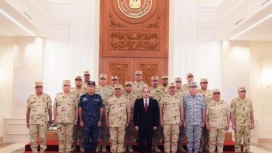 ترأس السيد الرئيس عبد الفتاح السيسى القائد الأعلى للقوات المسلحة اجتماع بالكيان العسكري