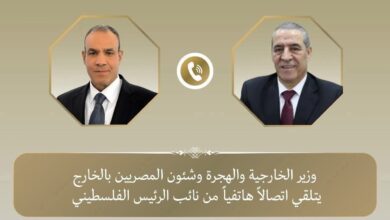 نائب الرئيس الفلسطيني يعرب عن بالغ التقدير لدور الرئيس السيسي