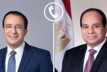 تلقى الرئيس السيسي، اليوم، اتصالًا هاتفيًا من الرئيس نيكوس كريستودوليدس، رئيس جمهورية قبرص.