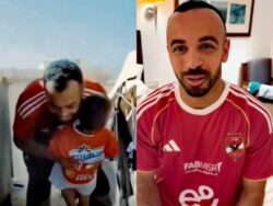 أفشه يُلبي رغبة طفل فلسطيني بعد طلب قميص النادي الأهلي