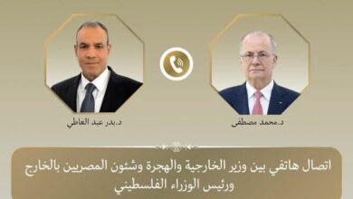 إتصال هاتفي بين وزير الخارجية ورئيس الوزراء الفلسطيني