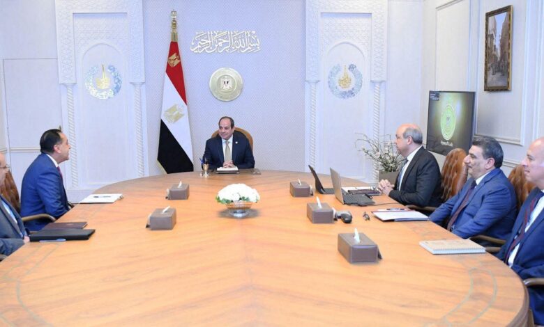 السيسي إجتمع اليوم مع مدبولي وبعض وزراء الدوله