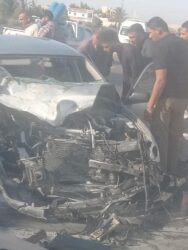 حاد-ث مروع منذ قليل على طريق الإسكندرية – مطروح