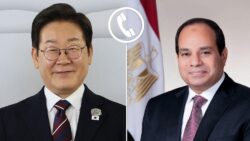  الرئيس السيسي تلقي اليوم إتصالاً هاتفياً من رئيس جمهورية كوريا