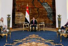 الرئيس السيسي إجتمع اليوم بالسيدة روبرتا ميتسولا رئيسة البرلمان الأوروبي
