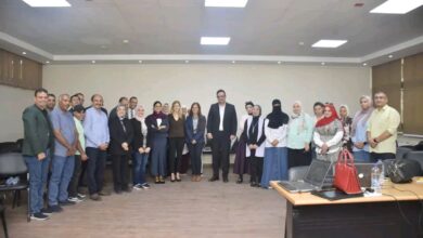 بعثة منظمة التعاون الاقتصادي والتنمية تتفقد أحد تدريبات وزارة الشباب والرياضة.