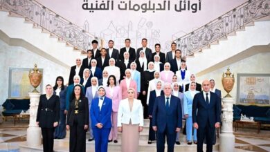 السيدة انتصار السيسي تشهد احتفالية تكريم أوائل التعليم الفني