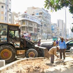 محافظ الإسكندرية يتابع معدلات تنفيذ أعمال تطوير محور الحرية شارع أبو قير