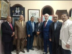 إفتتاح ملتقي الخط العربي الاول  "جواهر الحروف بنادي الكشافة البحرية بالإنفوشي"