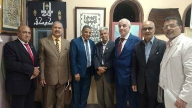 إفتتاح ملتقي الخط العربي الاول  "جواهر الحروف بنادي الكشافة البحرية بالإنفوشي"