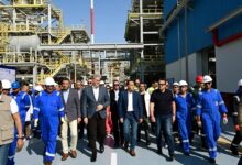 رئيس الوزراء يفتتح مشروع استرجاع الغازات بشركة "النصر للبترول"