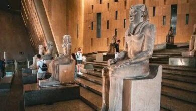 المتحف المصري الكبير حيث تلمع كنوز توت عنخ امون وتستيقظ الملوك فى الأول من نوفمبر.