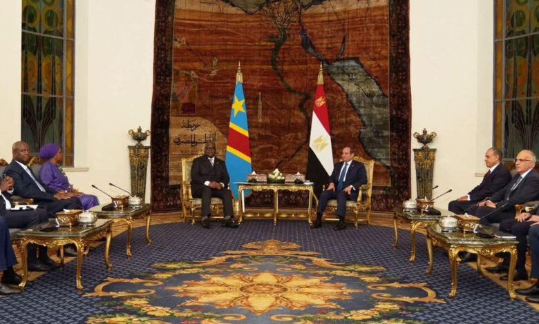 إستقبل الرئيس السيسي اليوم الرئيس فيليكس تشيسيكيدي رئيس جمهورية الكونجو الديمقراطية.