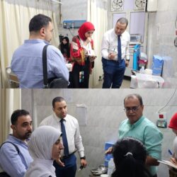 وكيل وزارة الصحة باسيوط يفاجئ مستشفى النساء والولادة والأطفال موجهاً بعدم تحويل اي حالات خارج المستشفى 