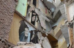 إنهيار جزئي لعقار مكون من طابقين في كرموز بالإسكندرية