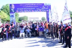 رئيس جامعة سوهاج يشارك الطلاب ذوي الهمم بمسيرة و ماراثون