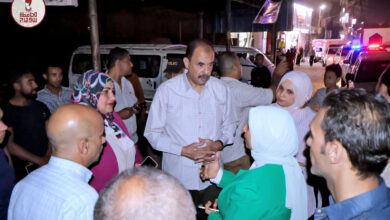 محافظ سوهاج يتفقد منطقتي المحطة والشهيد عبد المنعم رياض بحي غرب