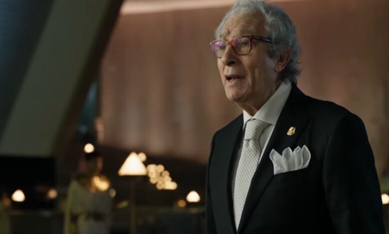 فاروق حسني يلقي كلمة الافتتاح في احتفالية المتحف المصري الكبير