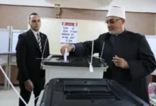مفتى الجمهورية يدلى بصوته فى انتخابات النواب 