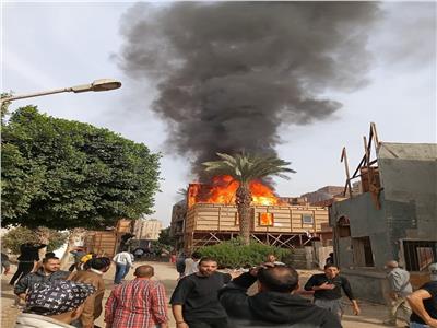 محافظ الجيزة: السيطرة الكاملة على حريق استوديو مصر دون خسائر 