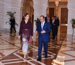 الرئيس السيسي إستقبل اليوم جلالة الملكة ماري  ملكة مملكة الدنمارك