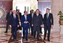 الرئيس السيسي إستقبل اليوم كلاً رئيس وزراء دوقية لوكسمبورج، ورئيس وزراء مملكة هولندا  ورئيس بلجيكا