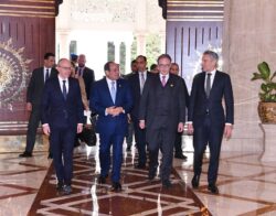 الرئيس السيسي إستقبل اليوم كلاً رئيس وزراء دوقية لوكسمبورج، ورئيس وزراء مملكة هولندا  ورئيس بلجيكا