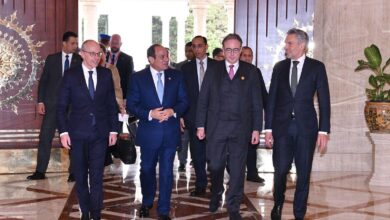 الرئيس السيسي إستقبل اليوم كلاً رئيس وزراء دوقية لوكسمبورج، ورئيس وزراء مملكة هولندا  ورئيس بلجيكا