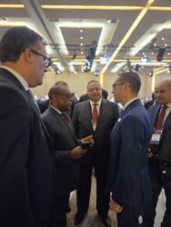 وزير الاستثمار يناقش مع سكرتير عام منظمة الدول الثماني الإسلامية ترتيبات استضافة مصر لاجتماع وزراء تجارة المجموعة.