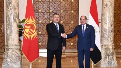 استقبل الرئيس السيسي اليوم الرئيس صادير جاباروف رئيس الجمهورية القرغيزية.