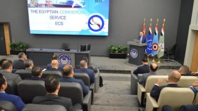 رئيس التمثيل التجاري المصري يلتقي بالضباط المرشحين للعمل بمكاتب التمثيل الدبلوماسي.