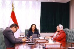 عبر الكونفرانس وزيرة التضامن تشارك في جلسة حوارية إقليمية لجامعة الدول العربية.