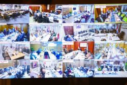 وزيرة التنمية المحلية تتابع سير انتخابات مجلس النواب بمحافظات المرحلة الأولى مع المحافظين. 