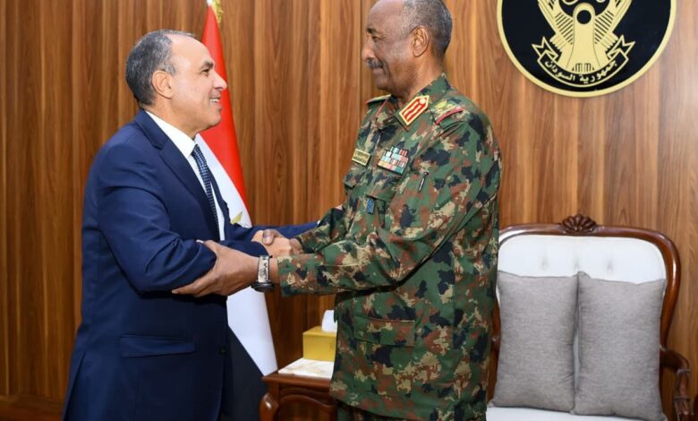 وزير الخارجية يلتقي رئيس مجلس السيادة السوداني الانتقالي. 