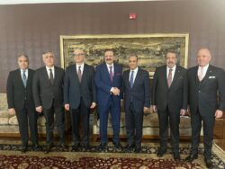وزير الخارجية يزور مقر اتحاد الغرف والبورصات التركية (TOBB) في أنقرة. 