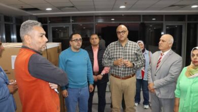 محافظ القليوبية يتفقد أعمال فرش التجهيزات الطبية لمستشفى طوخ المركزي تمهيداً لإفتتاحها.