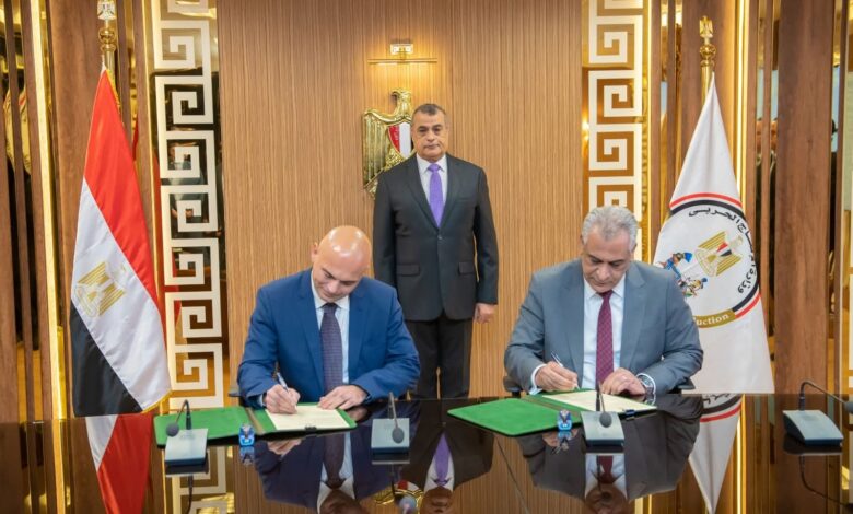 وزير الدولة للإنتاج الحربي يشهد مراسم توقيع مذكرة تفاهم مع شركة ستارك السويسرية. 